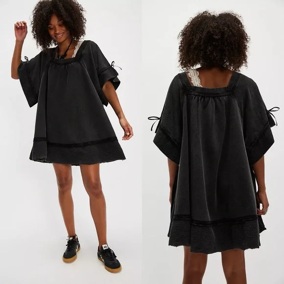 NWT Free People Astoria Sweatshirt Tunic Dress - Picture 1 of 5